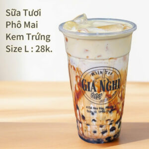 Sữa Tươi Phô Mai Kem Trứng Size L (700 ML)